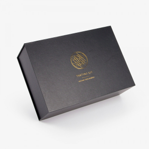 Flip Top Wine Box with Insert