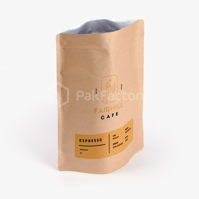 Stand Up Coffee Bean Pouches